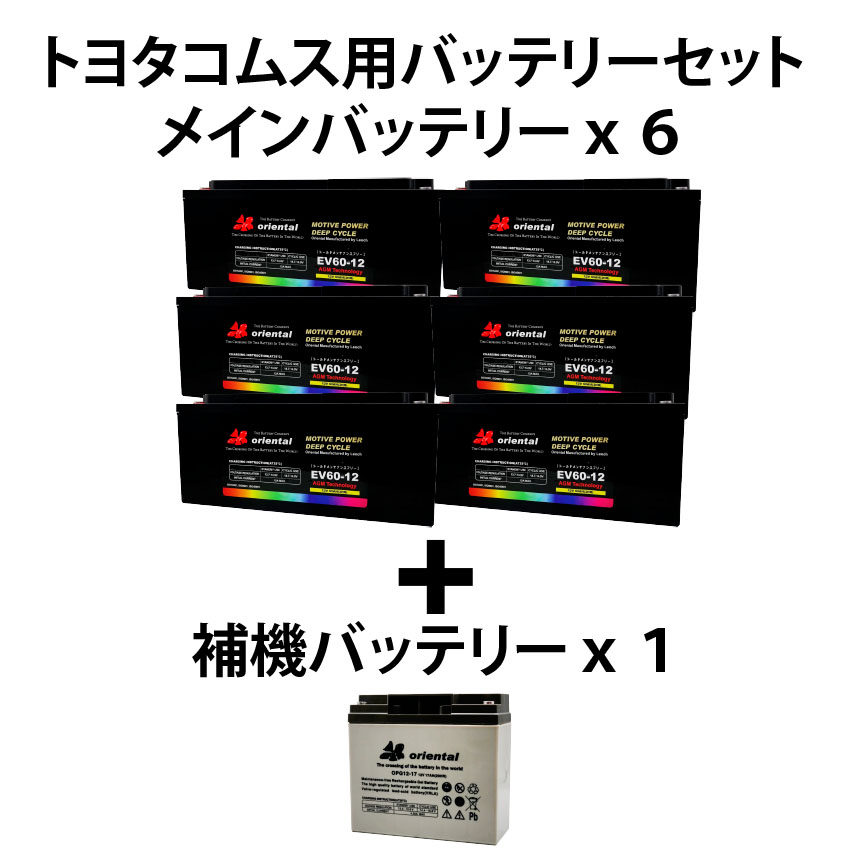 トヨタ コムスバッテリーセット P・COM / B・COM / ZAD-TAK30 対応 